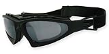 SOS Survival Optics Matte Black Military Style Comander Sunglasses w/Choice of Colored Lenses