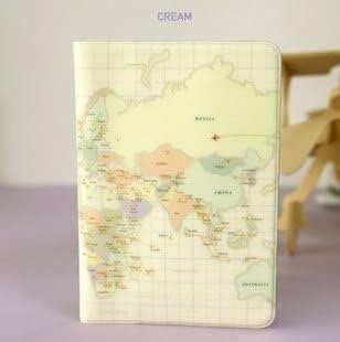 World Map Passport Wallet Cover Case Card Holder Bag Ticket Container Pouch 1pc