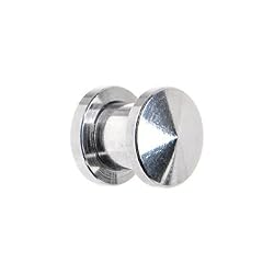 0 Gauge Stainless Steel Stash Plug