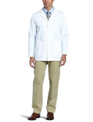 On Sale !!! for Carhartt Men's 5 Pocket Poplin Lab Coat, White, Large