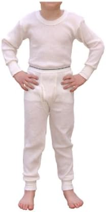 Indera Boys Thermal Shirt and Pant Set in Natural