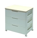 Indoor Furnitures item: Iris HG-553 Premier Collection 3-Drawer Storage Chest, White and Natural