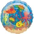 Ocean Party Decor Kit - Cupcake Picks and Balloon