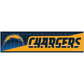 NFL Football San Diego Chargers Bumper Sticker (2-Pack)