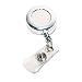 Advantus Chrome Retractable ID Card Reel with Belt Clip, Extends 30 Inches, Pack of 12 (75544)
