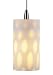 Forecast Lighting F5161 Molecule Mini Pendant Cylinder Shaped Shade in White Ceramic Dekor Glass ...