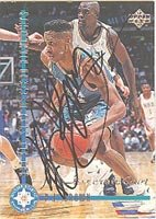 P.J. Brown, New Jersey Nets, 1994 Upper Deck Autographed Card