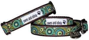 Owen & Olivia Designer Dog Leash- Pistachio Swirl (4 Ft)