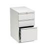 HON 33723RQ 22-7/8-Inch Efficiencies Mobile Pedestal File with 1 File and 2 Box Drawers, Light Gray
