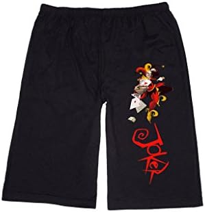 XJINGX Men's Joker Cartoon Art Lounge breeches Shorts Pants XL Black