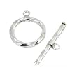 Sterling Silver Toggle Clasp Swirl Bracelet Part