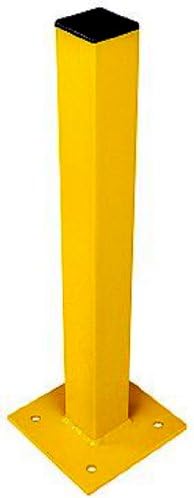 SPG BO-36 Gillis/Jarke Steel Sentry High Visibility Yellow Bollard, 36" Height, 4" Square