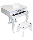 Schoenhut Fancy Baby Grand Piano- White