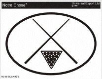 Billiards Oval Bumper Sticker