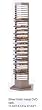 40 DVDs Storage Rack in Silver Metal