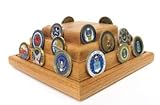IMAGE OF Military Challenge Coins - Pyramid Coin Display