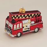 3.5 Shatterproof Fire Engine Christmas Ornaments Case Pack 144 by DDI