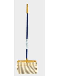 Lawn & Patio: Manure Fork, 5/16" fine-tines Flexn Fork is a premium quality stable fork with narrow spacing for pellets, sawdust or rice hulls. Lightest weight of any full size basket. Industrial strength plastic means no snapped tines. Unmatched warranty. - Equi-Tee Mfg.