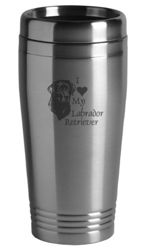 16-ounce Stainless Travel Mug Labrador Retriever