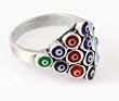 Enameled Evil Eye Ring