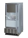 30iMT-SS-F-L Indoor/Outdoor Clear Ice Machine Solid Door Stainless Steel Left