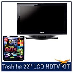 22C100U 22 720p LCD HDTV + High-performance HDTV Hook-up & Maintenance Kit