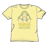 Wonder Woman Wonder At Large Adult S/S T-shirt in Banana by DC Comics