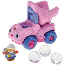 Click here to buy Fisher Price Little People Lil' Movers Dump Truck - Pink by Fisher-Price.