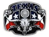 STATE OF TEXAS LONGHORN LONE STAR BELT BUCKLE CLASP CLIP FASTENER