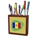 777images Flags and Maps - Map and Flag of Andorra with Principality of Andorra printed in English and Catalan - Tile Pen Holders-5 inch tile pen holder