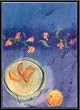 Art Poster Metal Framed Print - Peaches - Artist: Emma Stanghon- Poster Size: 27 X 19