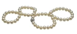 AAA 7.5-8mm White Freshwater Pearl Necklace 20in Regal
