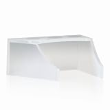 Decolav 9400T-CR Tempered Frosted Glass Faucet Stand, Crystal