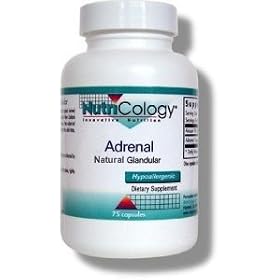 Adrenal Natural Glandular - 75 veg caps - Nutricology