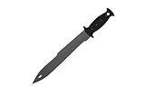 Condor Tool and Knife Combat Machete, 13-Inch UltraBlaC2, Black Handle, Leather Sheath