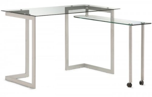 Zuo Thrower Tempered Glass Compact Desk