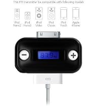 U-Bop FM-tune Transmitter with Integrated Blue LCD Screen (Black) For Apple iPhone 4gb , 8gb , 16gb , iPhone 3G, 3GS , Ipod Touch , iPod Nano , IPod Classic