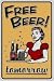 Free Beer Tomorrow Metal Bar Sign