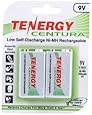 Tenergy Centura 9V 200mAh Low Self-Discharge NiMH Rechargeable Batteries (2pcs card)