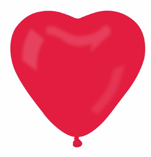 Karaloon G06045 - 100 Herzballons 30 cm, rot Preisvergleich