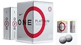 NIKE ONE BLACK/PLATINUMゴルフボール1ダース（Power Coil Tee LX1本付き)