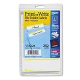 File Folder Labels - Yellow (3 Packs)