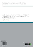 Analyse des Bilderbuches "Irma hat so große Füße" von Ingrid und Dieter Schubert