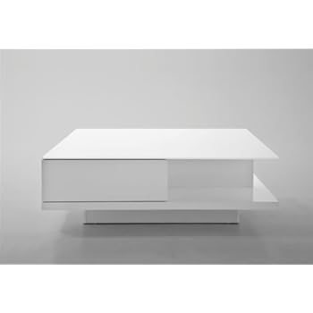 Table Basse Design ALLEGRA REVERSO Laquée Blanche