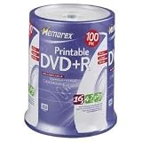 Memorex DVD+R 16x 4.7GB 100 Pack Spindle Printable