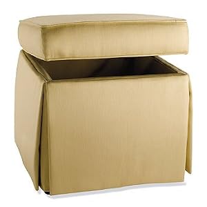 Ava Storage Ottoman - Brocade Flax - Frontgate