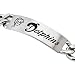 Stainless Steel Miami Dolphins Name Logo ID Bracelet