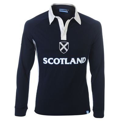 LB Scotland Long Sleeve Rugby Shirt Junior Navy 11-12 (LB) LB Scotland Long Sleeve Rugby Shirt Junior Navy 11-12 (LB)