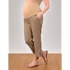 A Pea in the Pod Collection: Secret Fit Belly(tm) Linen Tab Hem Maternity Crop Pants