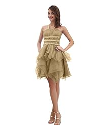 A-line Satin/Tulle One Shoulder Beaded  Cocktail Short Quinceanera Dress  With Ruffles